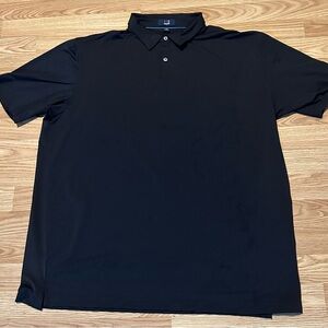Dunhill Links Black Polo Golf Shirt - Size XXL - 2 Button Placket
